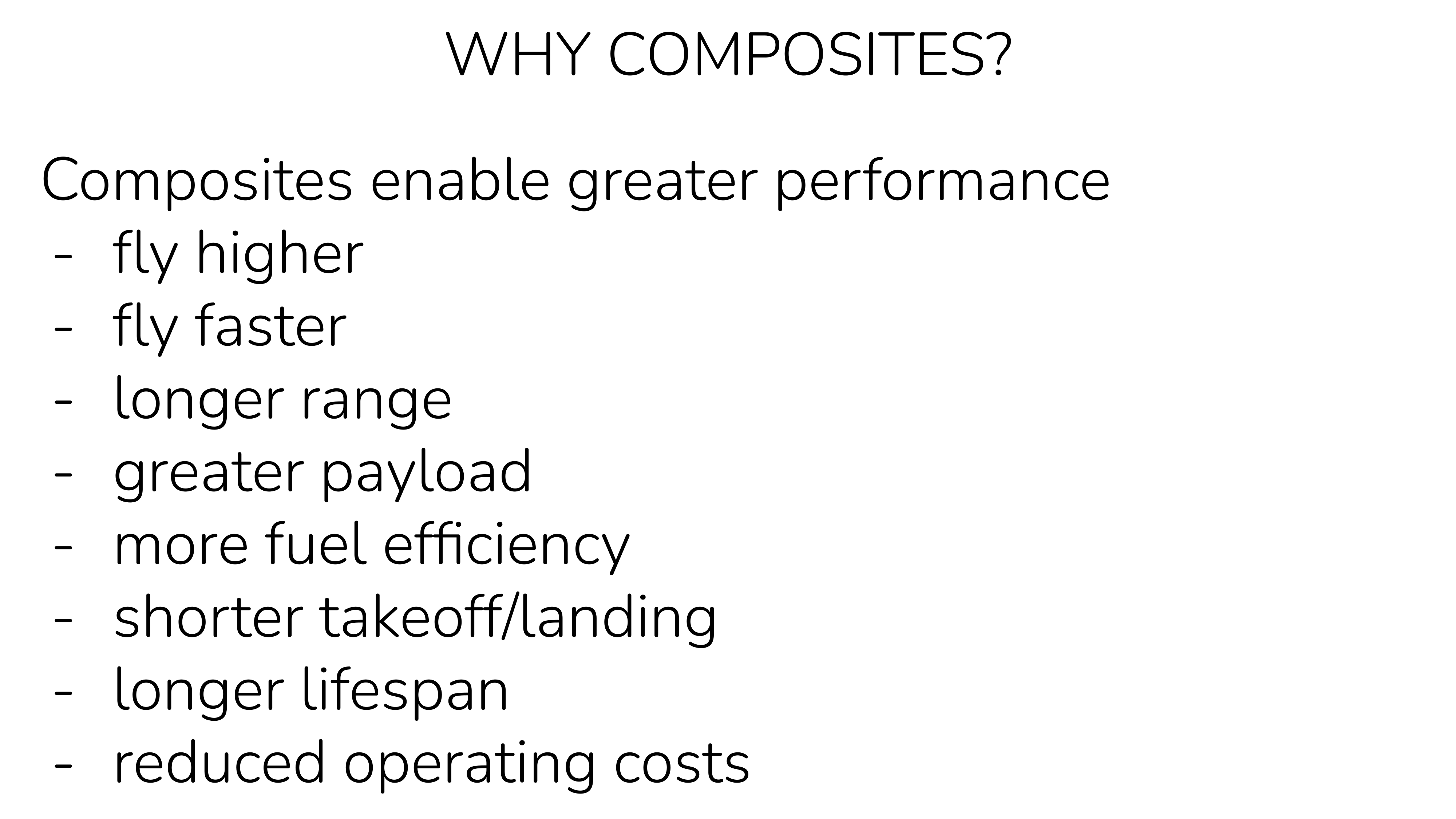 Why Use Composite Materials?